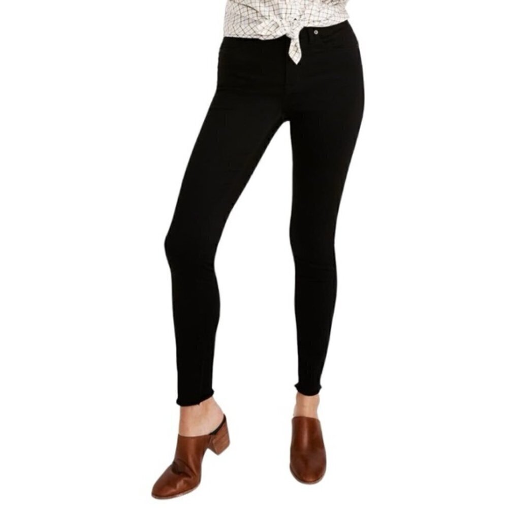 Madewell Black 9” High Rise Skinny Jean size 27